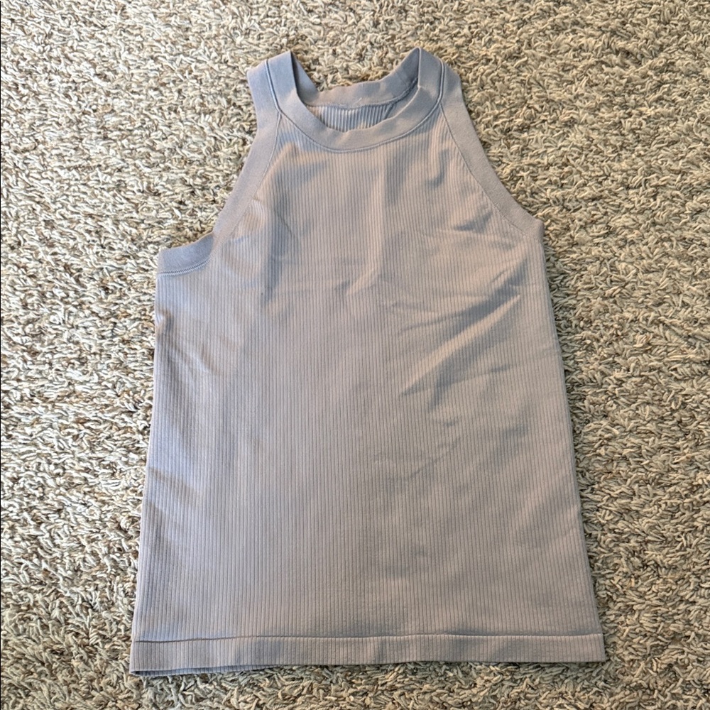 Light Purple Ribbed Tank Top